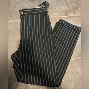 Navy Pinstripe Work Pant